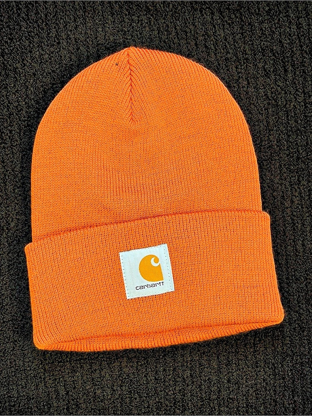 Carhartt A18 Acrylic Watch Hat Orange Like New